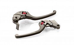 Set of clutch lever and brake lever milled